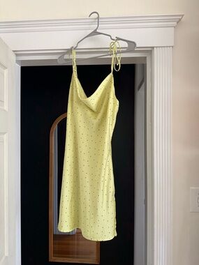Yellow Polka Dot Slip Dress